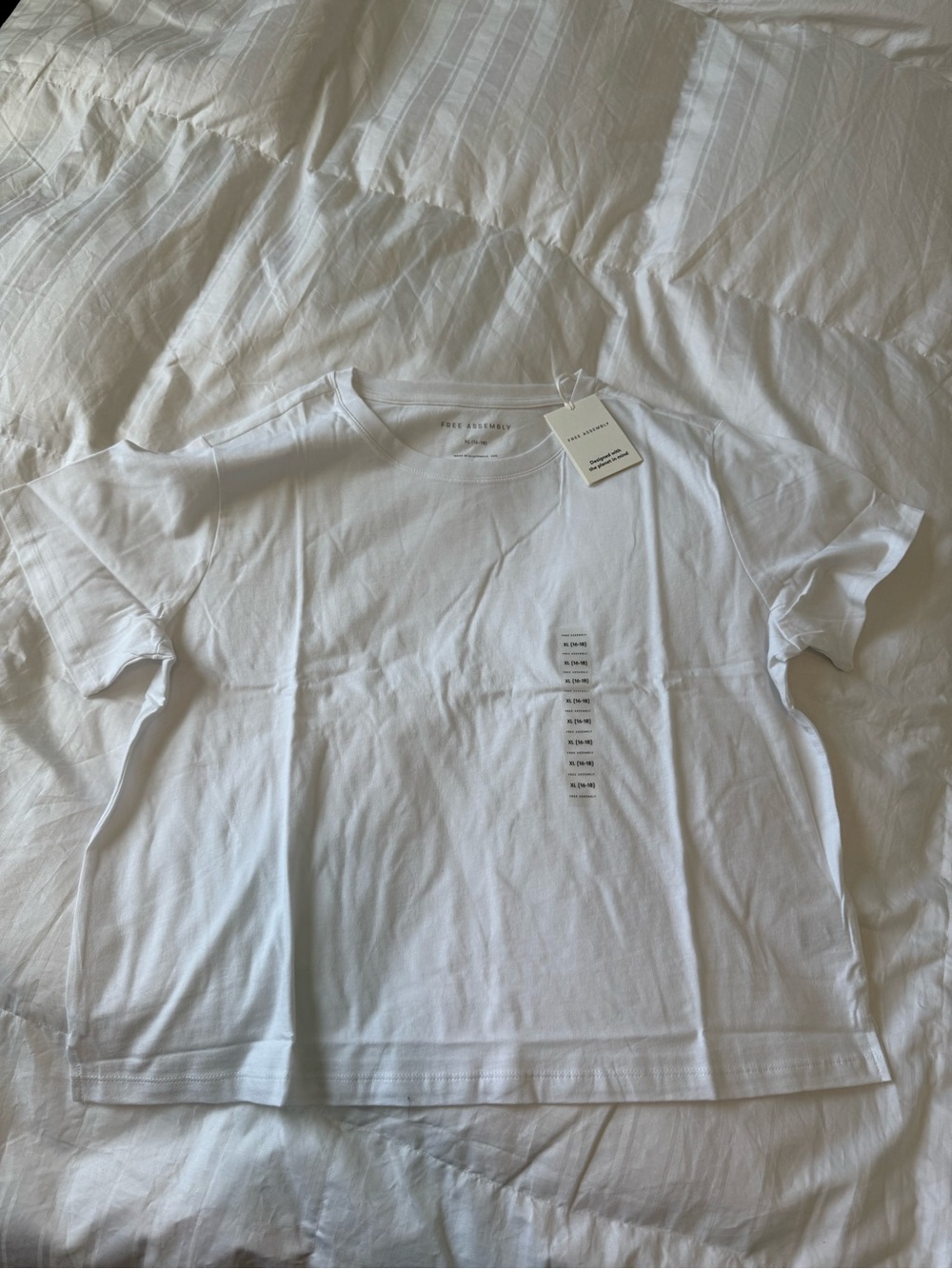 Women's White Crop Tee - Classic Short Sleeve
